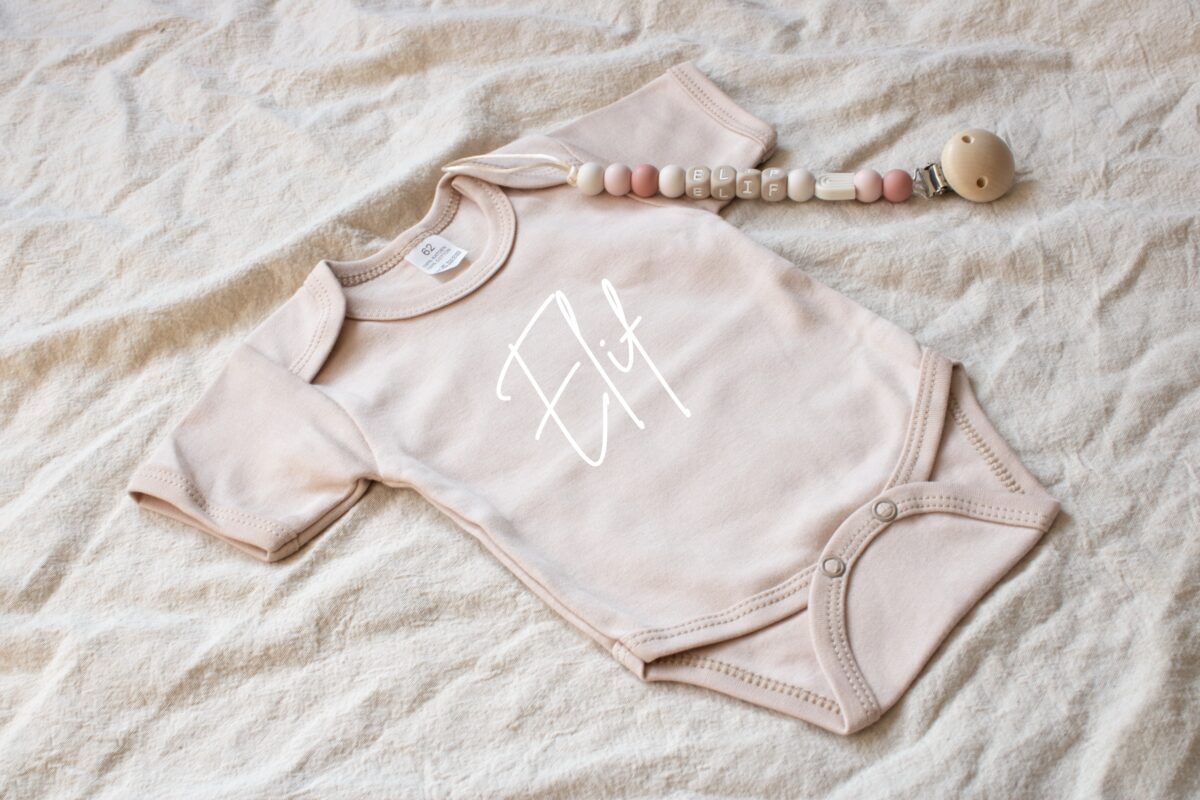 Romper met naam , romper zand , babykleding , romper, baby