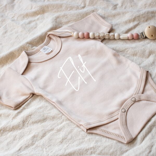 Romper met naam , romper zand , babykleding , romper, baby